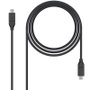 Nanocable Cable USB 3.2 Gen2x2 100W 4K/60Hz USB-C a USB-C 1m Negro